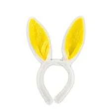 1 cái Băng đô tai thỏ hóa trang cho tiệc hóa trang Halloween dành cho nữ, băng đô tai thỏ, băng đô cài tóc hình tròn - Nhiều màu - Xem 2