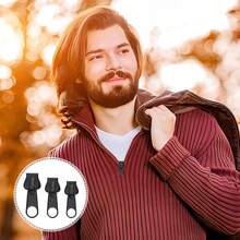 Pack Of 30 Zip Slider Replacement, Zipper Replacement, Zip Pendant, Non-Slip Zipper Tag, Removable Zip Pull Fixer Replacement Slider For Jackets, Suitcases, Backpacks Black Replacement Sliders Zip Sliders(Three Different Sizes) - Black - View 4