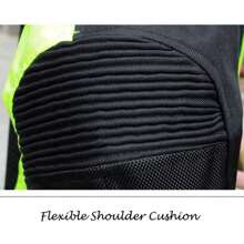 NEW Motorcycle Motorcross MX Armor Touring Sport Bike Textile Jacket Black Green - Green - View 7