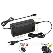 Duxwire 67.2v2a鋰電池充電器,歐盟標準適用於60v鋰電池包,電鋸,電單車,露營燈具配件,型號為航空插頭 - 黑色 - 查看 2