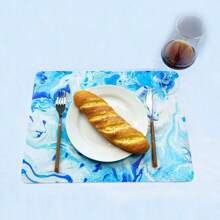 4pcs Phong cách Bohemian 12x16 Inch Hình hộp chữ nhật Acrylic , Thích hợp Đối với Ăn uống Bàn , Phòng bếp , Quán bar , Cà phê Bàn , Mùa Xuân & Lễ cưới Các bữa tiệc - Màu xanh nhạt - Xem 4