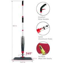 Mop Spray em Metal com Reservatório Plástico Cinza MS611 - Vermelho - Visão 6