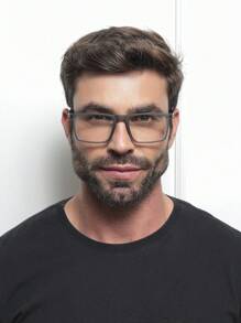 Men Eyeglasses - 灰色 - 查看 1