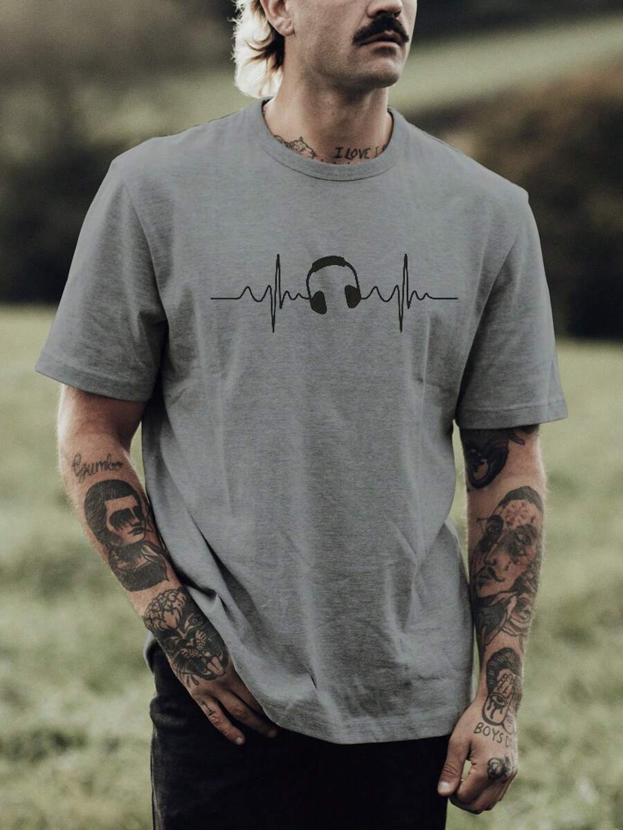 Men T-Shirts - Xám - Xem 1