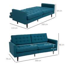 HOMCOM Sofas & Couches - 水鴨藍 - 查看 2