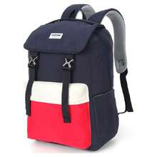 1入組SUISSEWIN男女適用的小學和初中學生書包，通用休閒肩袋，防潑水背包，父親節禮物暑期大學包，爸爸必備 - 藏蓝色 - 查看 2