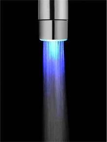 1pc Led Faucet, Color Changing Temperature Control Water Faucet With Light, Cold And Hot Kitchen Sink Sprayer Nozzle - Multicolor - View 7