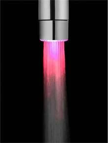 1pc Led Faucet, Color Changing Temperature Control Water Faucet With Light, Cold And Hot Kitchen Sink Sprayer Nozzle - Multicolor - View 6