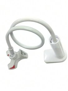 1pc White Slouchy Phone Desktop Holder, Multifunctional Holder For Students And Universal For Desktop, For Watching Tv And Live Broadcasting On Mobile Phones - White - View 7