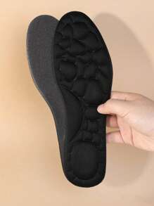 3ANGNI 1 paire de semelles intérieures amortissantes et coussinées unisexes dans les couleurs abricot, noir et gris. Convient pour les talons, les baskets et les chaussures décontractées. Idéal pour l'isolation, la Saint-Valentin, les chiots, le carnaval, les décorations de fête, les chaussures, les choix de printemps et d'été, les cadeaux pour les demoiselles d'honneur, la décoration de chambre, la plage, les voyages, pour les hommes et les femmes, les vacances - Noir - Voir 4