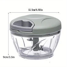 Shredder, Manual Food Processor, Chop Vegetables - Green - View 4