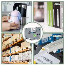 Label Tape Compatible With Brother P Touch Label Tape TZe-231 TZ-231 Standard Laminated Tape For PT-D200 PT-D210 PT-H110 PT-D600 Label Makers - 0.47" X 26.2"(12 Mm X 8 M), Black On White