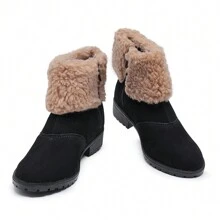 Women Mid-Calf Boots - 黑色 - 查看 4