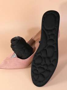 3ANGNI 1 paire de semelles intérieures amortissantes et coussinées unisexes dans les couleurs abricot, noir et gris. Convient pour les talons, les baskets et les chaussures décontractées. Idéal pour l'isolation, la Saint-Valentin, les chiots, le carnaval, les décorations de fête, les chaussures, les choix de printemps et d'été, les cadeaux pour les demoiselles d'honneur, la décoration de chambre, la plage, les voyages, pour les hommes et les femmes, les vacances - Noir - Voir 9