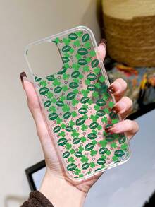 1 Miếng iPhone Tương thích Trong suốt Ốp lưng & bao da điện thoại Với Tim , Son môi Và Cỏ ba lá Mẫu - Nhiều màu - Xem 4