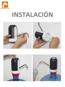 Dispensador De Agua Electronico Recargable, Bomba de Agua Recargable agua-304 - Blanco - Ver 8