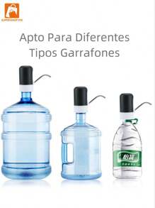 Dispensador De Agua Electronico Recargable, Bomba de Agua Recargable agua-304 - Blanco - Ver 6