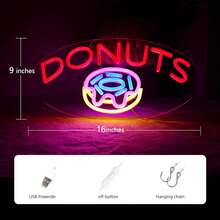 Donuts Neon Light Commercial Led Sign For Bakery, Dessert, Cake Shops, Convenience Stores, Supermarkets - Multicolor - View 5