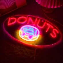 Donuts Neon Light Commercial Led Sign For Bakery, Dessert, Cake Shops, Convenience Stores, Supermarkets - Multicolor - View 1