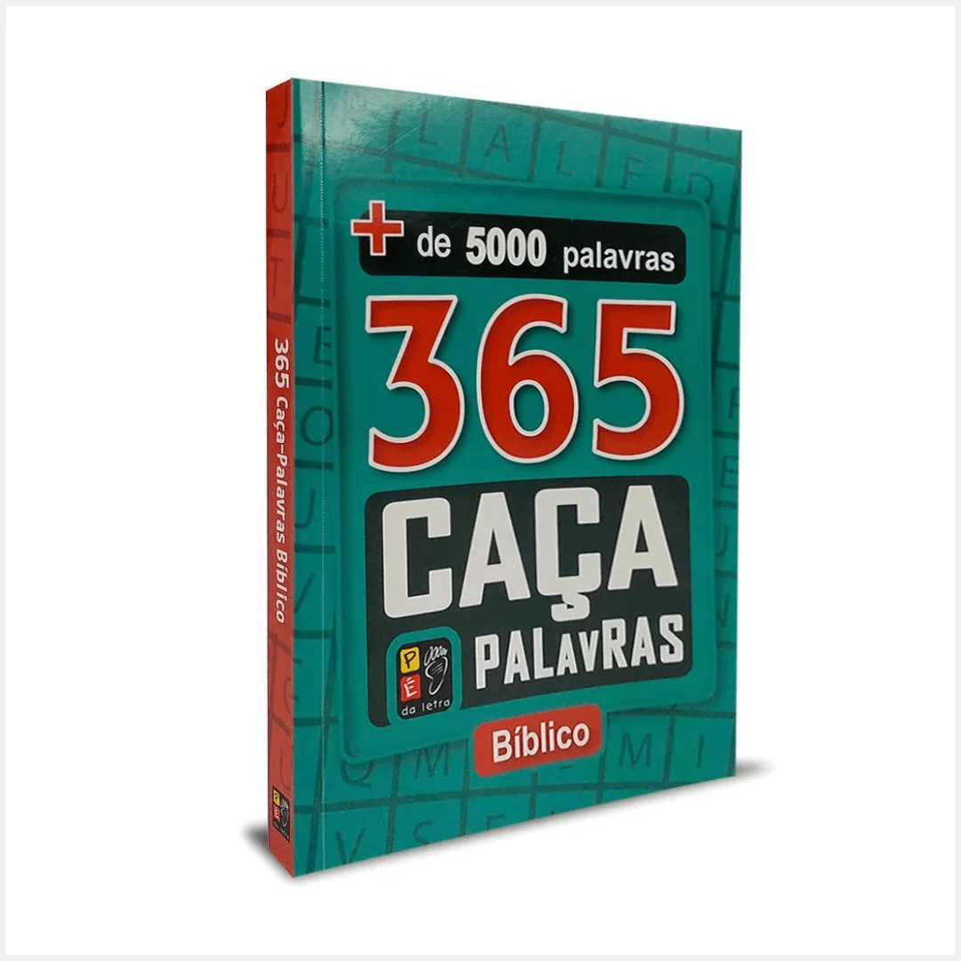 365 Caça Palavras Livro Entretenimento Diversão Passatempo (CAÇA PALAVRAS BIBLICOS) - Verde - Visão 1