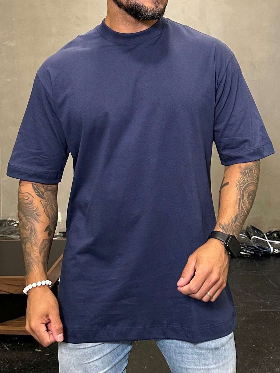 Men T-Shirts - Màu xanh hải quân - Xem 1