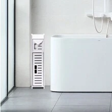 Giá đựng khăn giấy cao 59cm dùng cho phòng tắm, phòng học, phòng khách, phòng ngủ, làm bằng chất liệu PVC, phụ kiện phòng tắm. - trắng - Xem 7