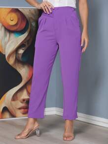 Women Pants - Purple - View 4