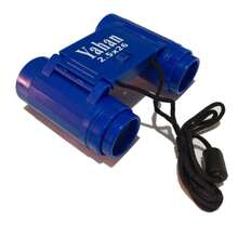 Mini Binoculares de Bolsillo Plegable Telescopio Juguete Óptico - Azul - Ver 5