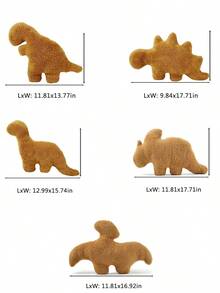 5pcs Dino Nugget Pillow-Small Chicken Nugget Pillow Plush Provide Kids With Comfortable Hugs, Creative Room Decor Gift For Boys And Girls At Holiday Parties - 款式1 - 查看 5