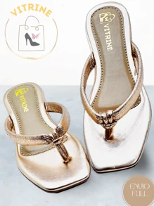 Women Heeled Sandals - Beige - View 5