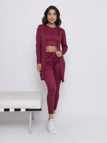 Women Dresses - Màu Đỏ Sâu - Xem 1