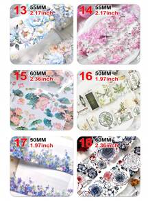 2m/roll Hoa Thú cưng Retro Cô gái Băng washi Làm sổ lưu niệm Hình dán Nhật ký Người dự định Mỹ học Cắt dán Chất liệu - nhiều màu - Xem 4