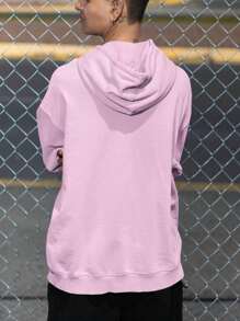 Men Hoodies - Màu Hồng baby - Xem 2
