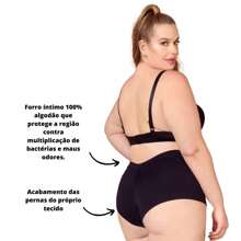 Plus Size Panties - 黑色 - 查看 3