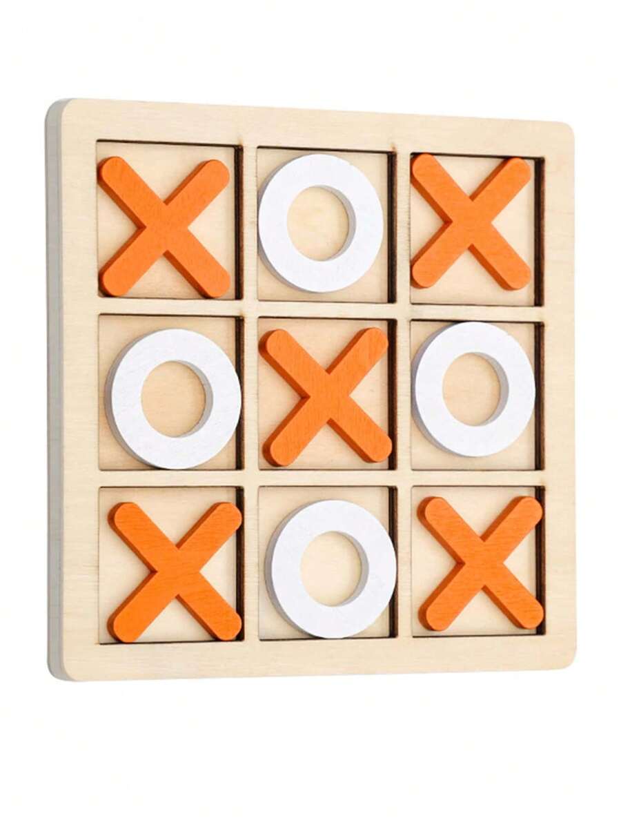 10 Pieces Solid Wood Tic Tac Toe Board Game - Perfect For Backyard ...