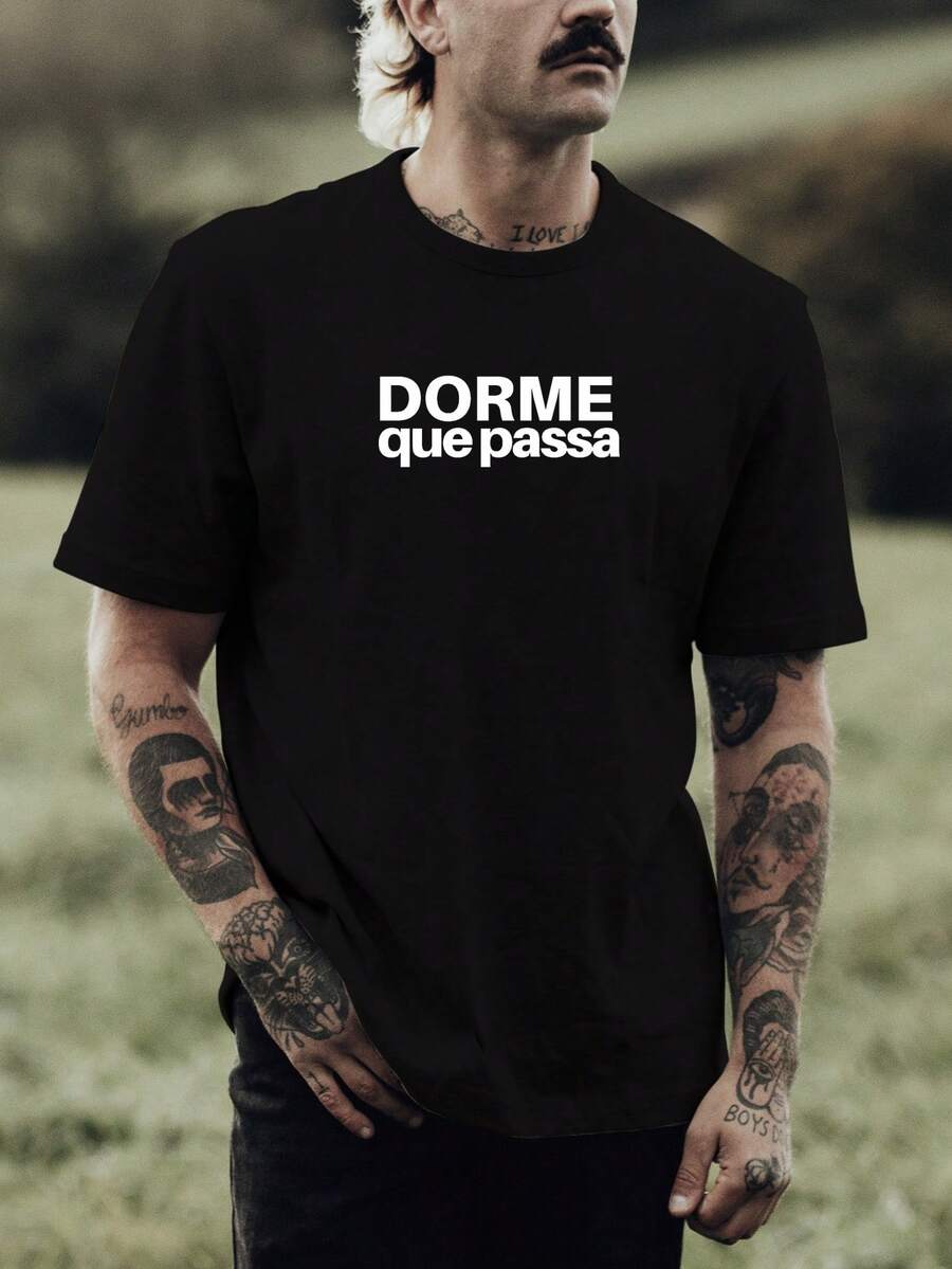Men T-Shirts - 黑色 - 查看 1
