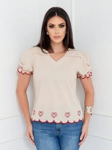 Women Tops - Beige - View 1
