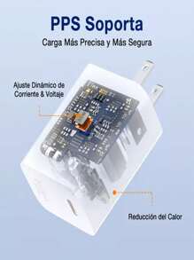 1HORA CARGADOR PD 30W MAX Y CABLE TIPO C 3A GAR165 para esta NAVIDAD