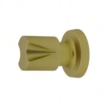 Acabamento para Registro Banheiro Padrão Deca 16 estrias 1/2", 3/4" e 1 de Pressão e Gaveta Metal luxo - Dourado - Visão 3