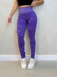 Women Sports Pants - Màu tím - Xem 2