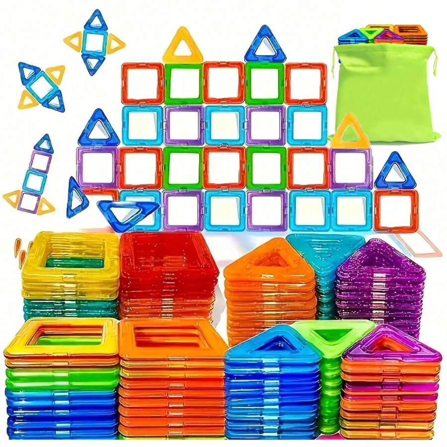Blocks 50PCS Tough Building Tiles STEM Toys For 3+ Year Old