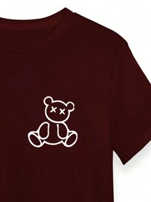 Men T-Shirts - Màu Đỏ Sâu - Xem 2