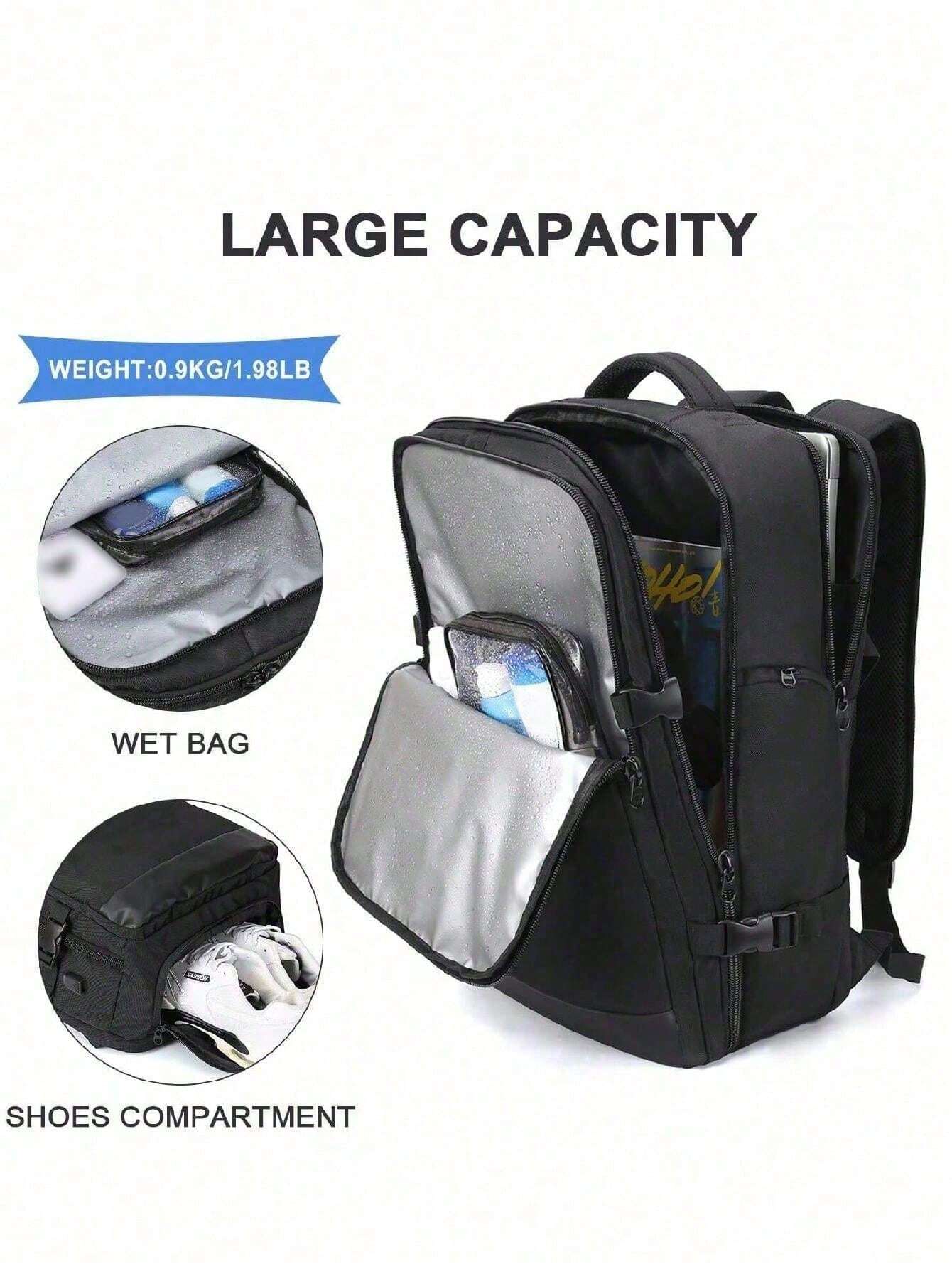 Zaino da viaggio per uomo borsa da lavoro, bagaglio a mano, zaino
