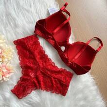 Women Sexy Lingerie Sets - 紅色 - 查看 2