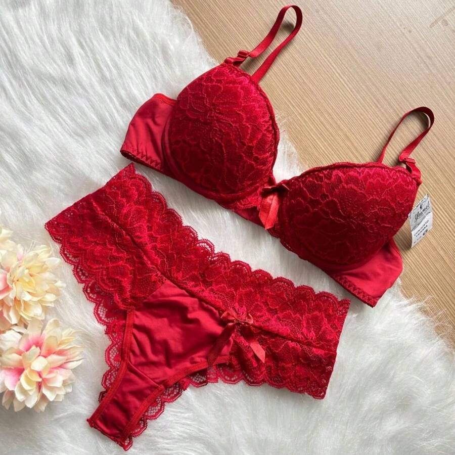 Women Sexy Lingerie Sets - 紅色 - 查看 1