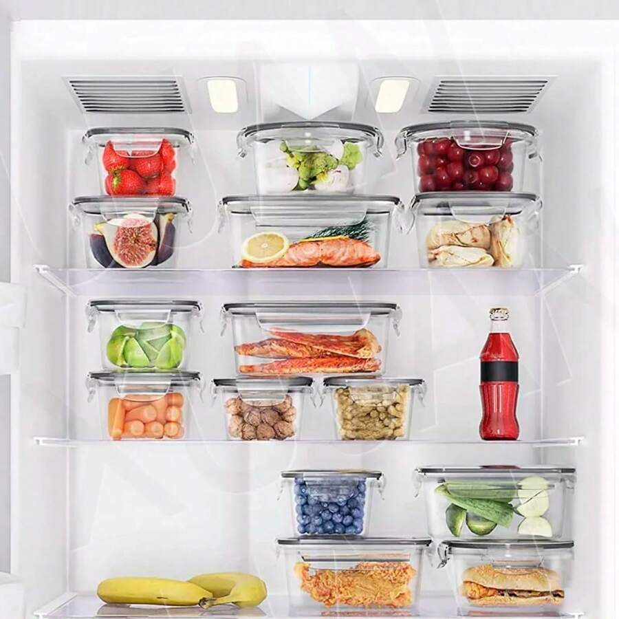 Juego De Contenedor De Almacenamiento Sellado Profesional 24 Piezas, Juego de recipientes para alimentos con tapas herméticas, sin BPA, apto para microondas, horno,congelador y lavavajillas