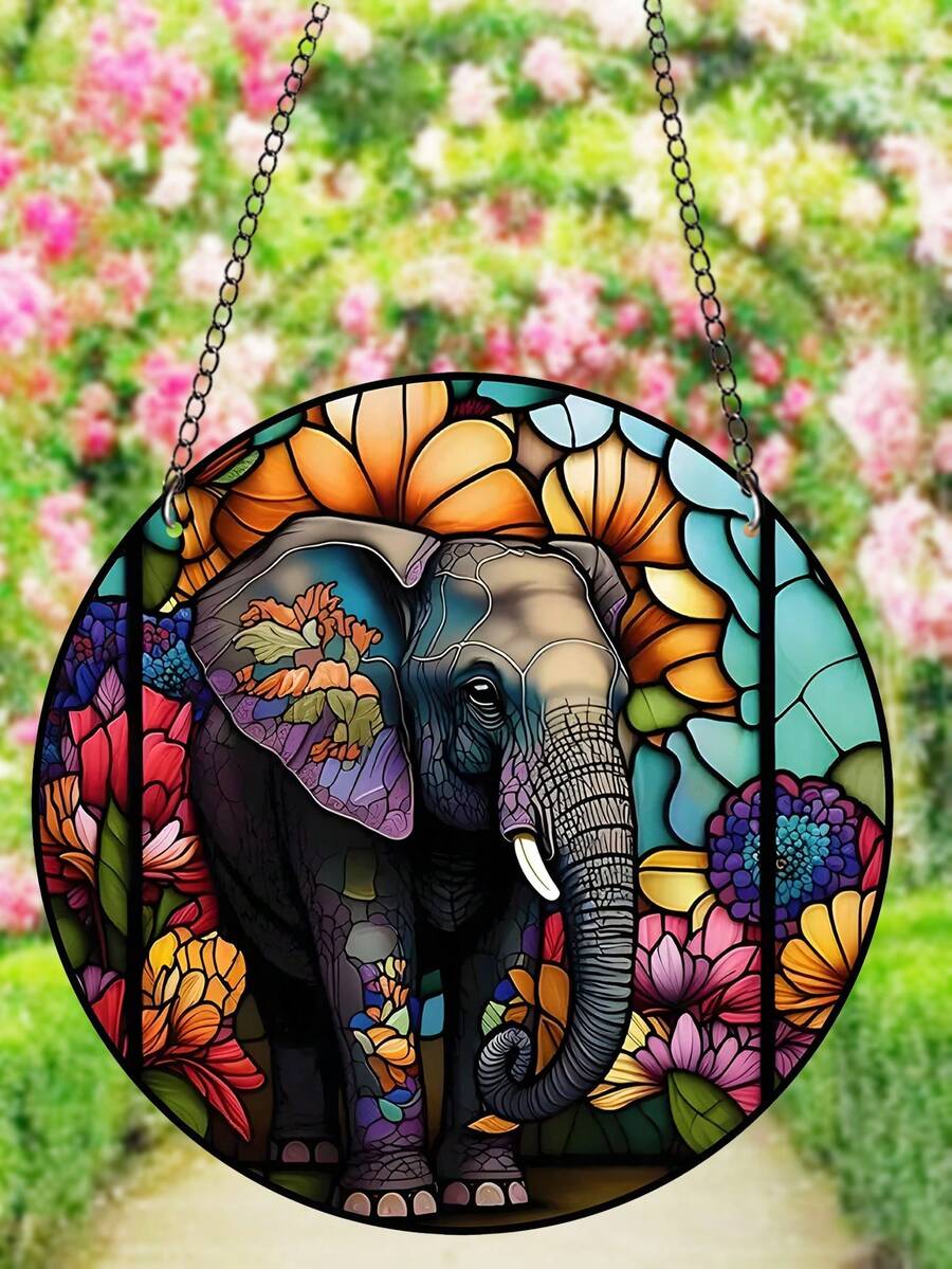 1 Miếng Hình con voi Dreamcatcher Với DIY Tường & Sân vườn & Nhà  Đồ trang trí , Bữa tiệc  bãi biển - Màu vàng - Xem 1