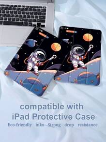 宇航員款保護殼適用於iPad新款Air4/5 10.9英寸，適用於華為Matepad 11 / Tab / 小米5，帶筆套，支援自動開關蓋，保護機 - 彩色 - 查看 3