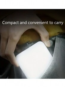 1个迷你便携式自拍环形灯，LED口袋补光灯，适用于单反相机拍照和录像，美颜灯光 - 黑色 - 查看 3