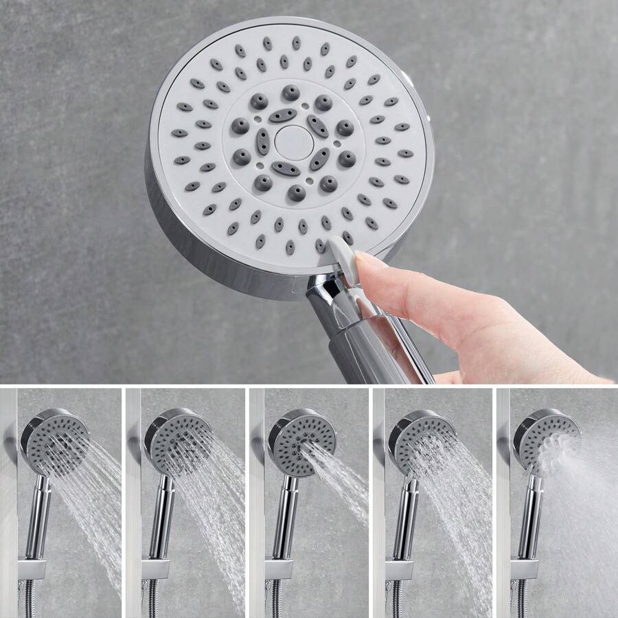 Shower Panel, Auralum Shower Panel LED Stainless Steel With Massage